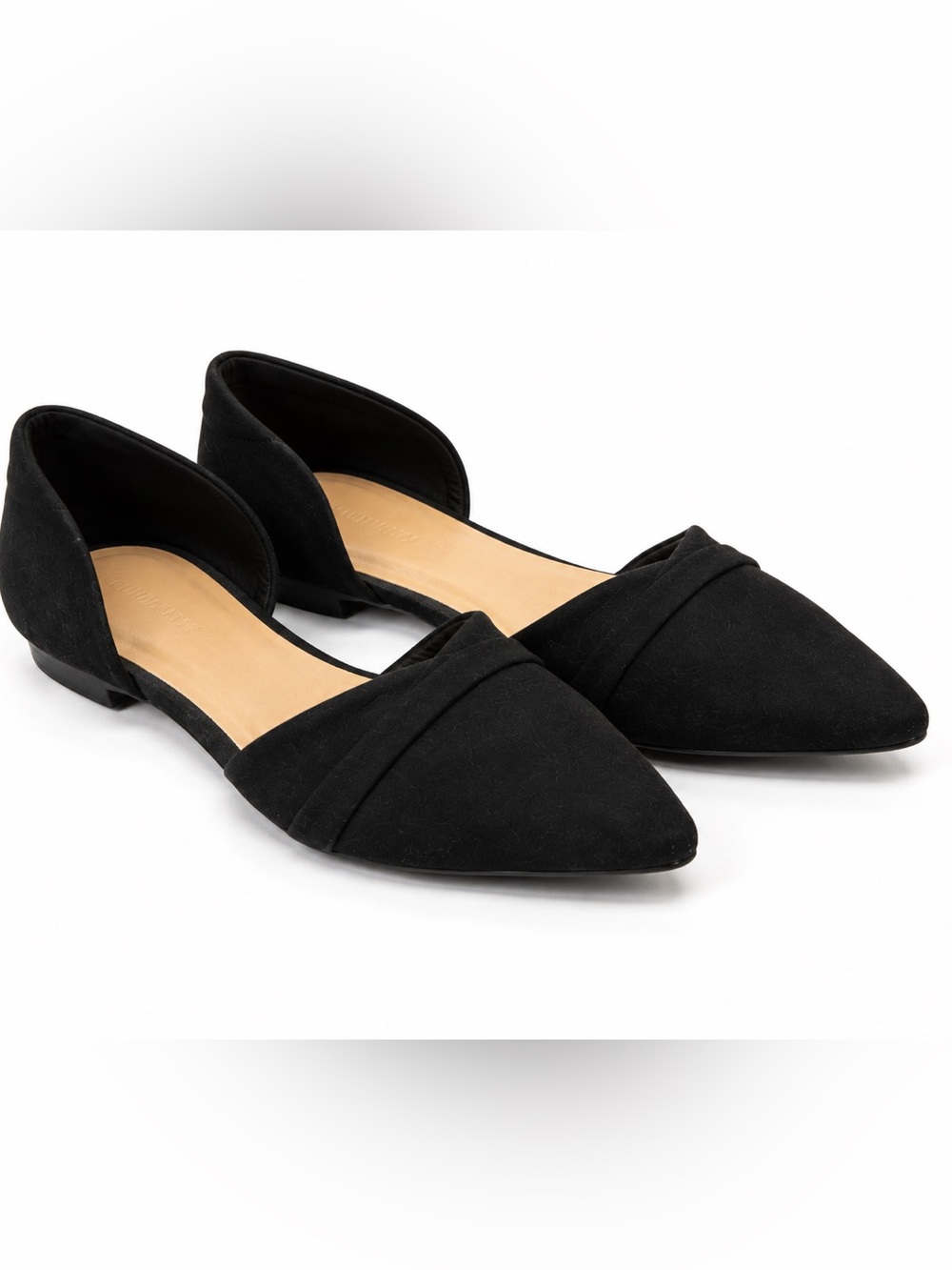 Old Navy Black Pointed D'Orsay Flats ~ Size 7 like new